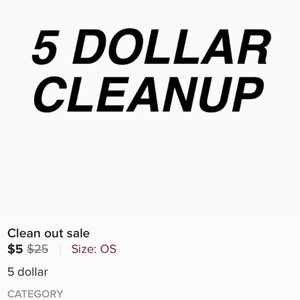 $5 clean out
